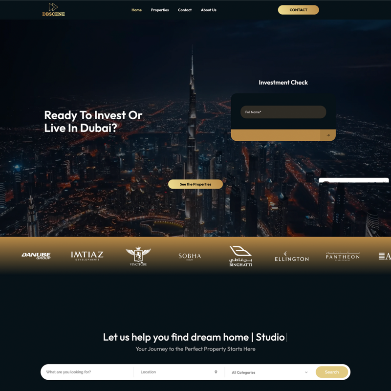 Hero and call to action wizard